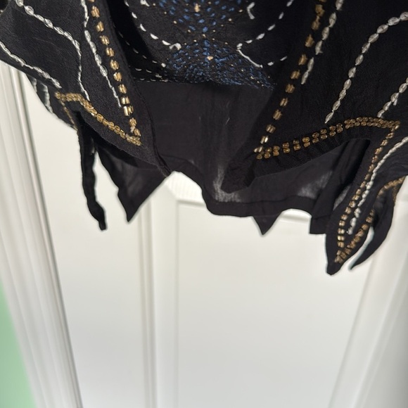 Spell Black Mazzy Sequin Star Mini Skirt Boho Festival Summer Love Hippie Size 8 - Picture 11 of 12